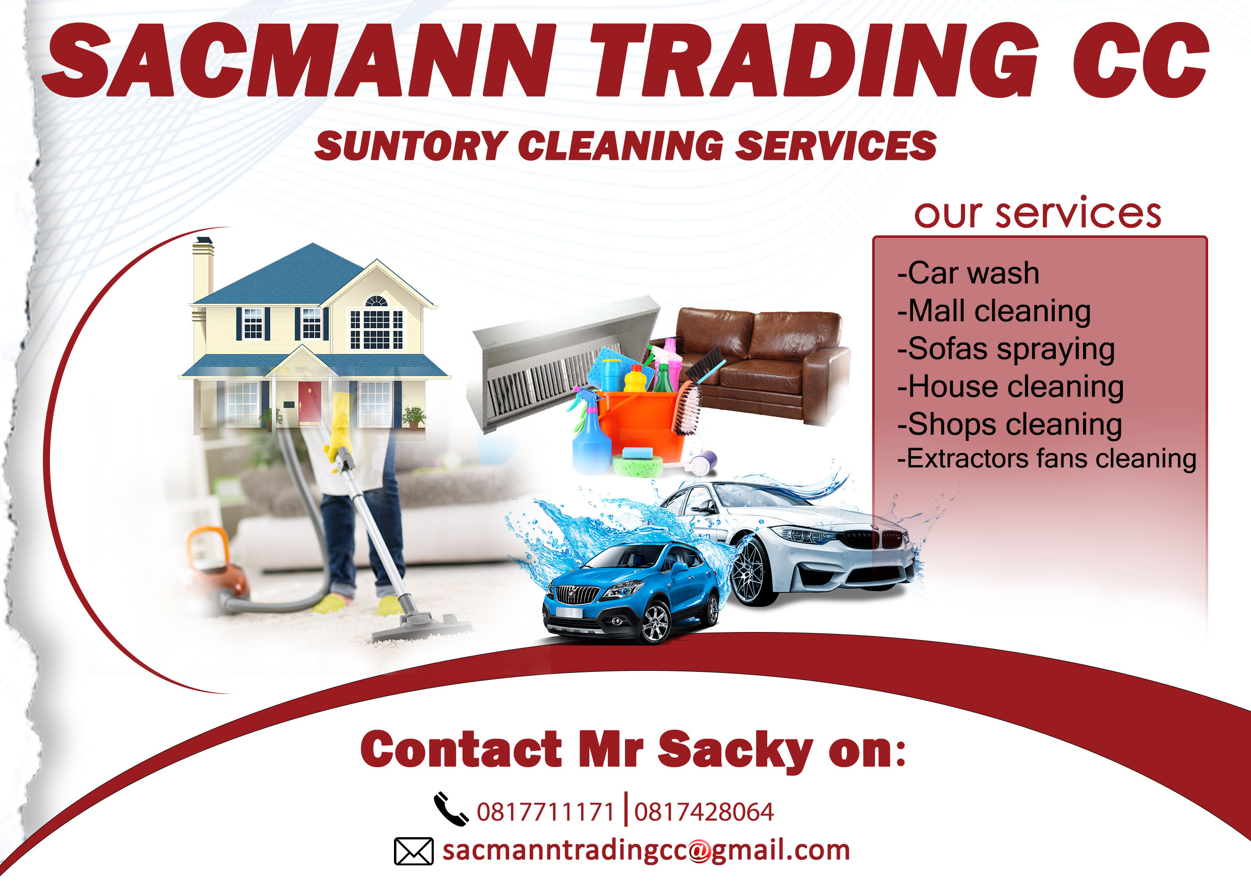 Sacmann Trading cc commercial cleaning work